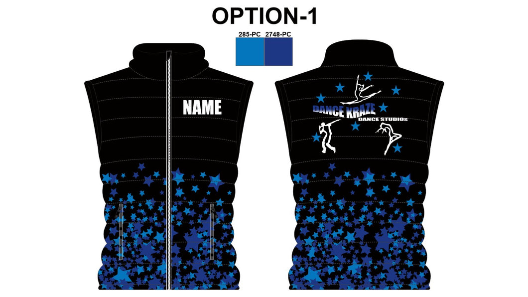 Dance Kraze- Puffer Vest