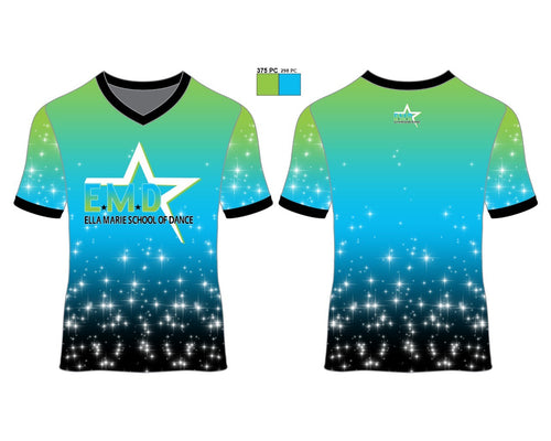 *Performance Team* Ella Marie Dance-V Neck Shirt (runs small)