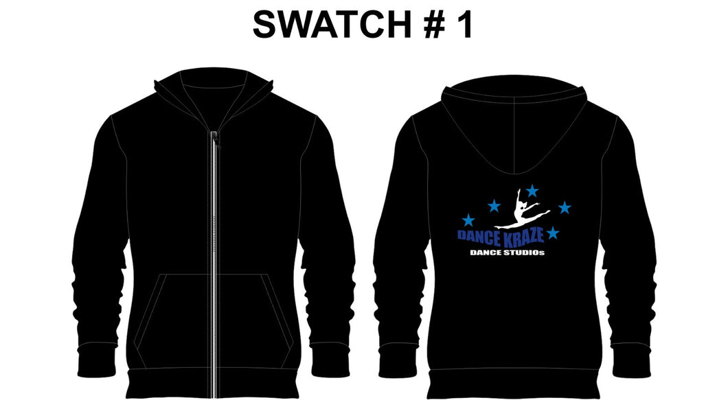 Dance Kraze- Full Zip Cotton Sweatshirt