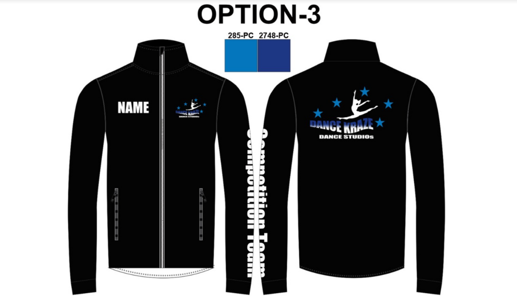 *Boys- Competition Team Members Only* Dance Kraze- Straight Fit Jacket